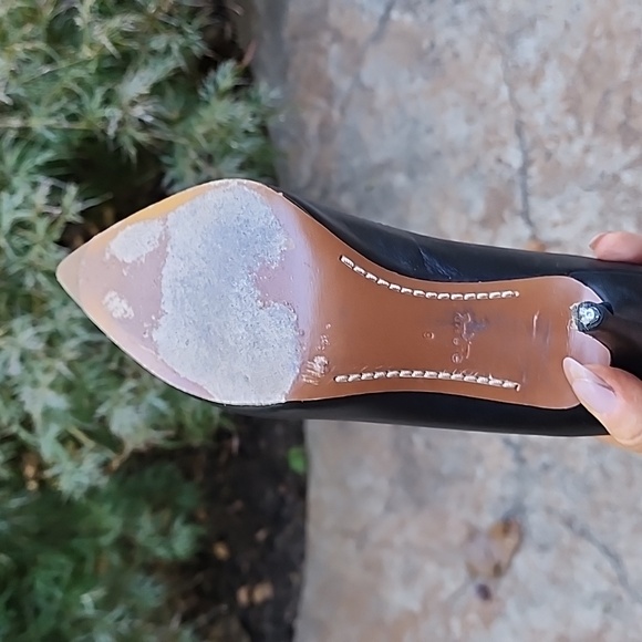 Coach Waverly 85 MM black leather heel - Picture 9 of 13